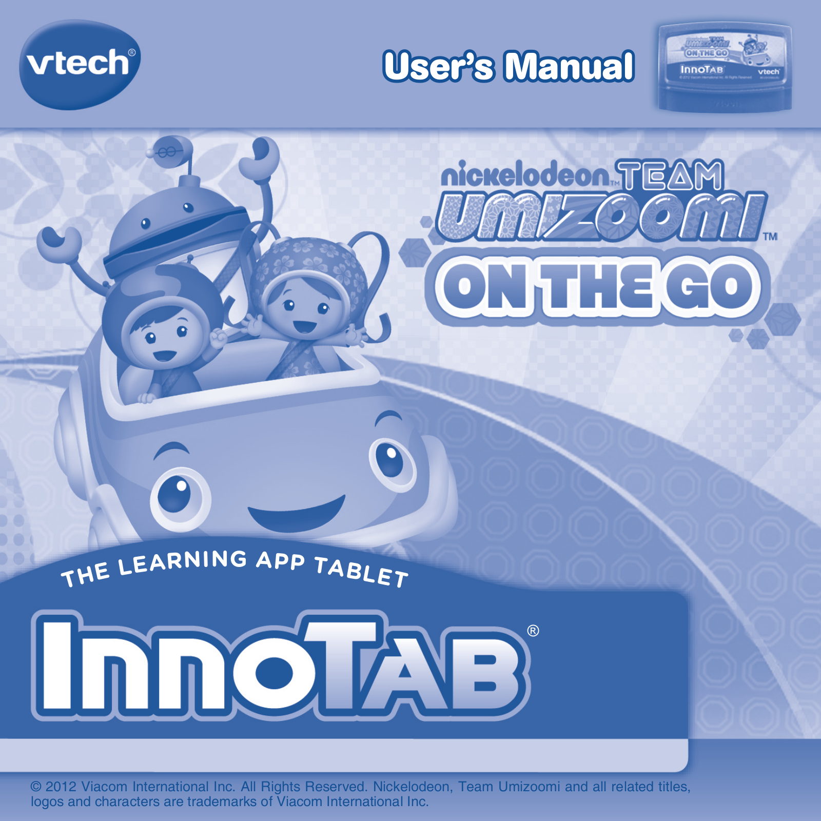 VTech Team Umizoomi Owner's Manual