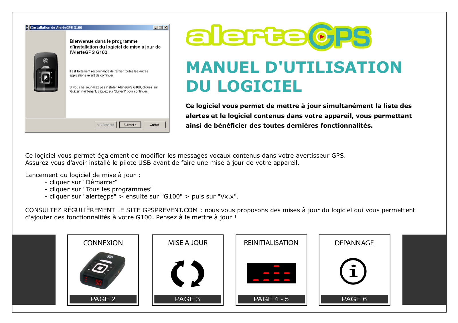 Alertegps G100 LOGICIEL User Manual