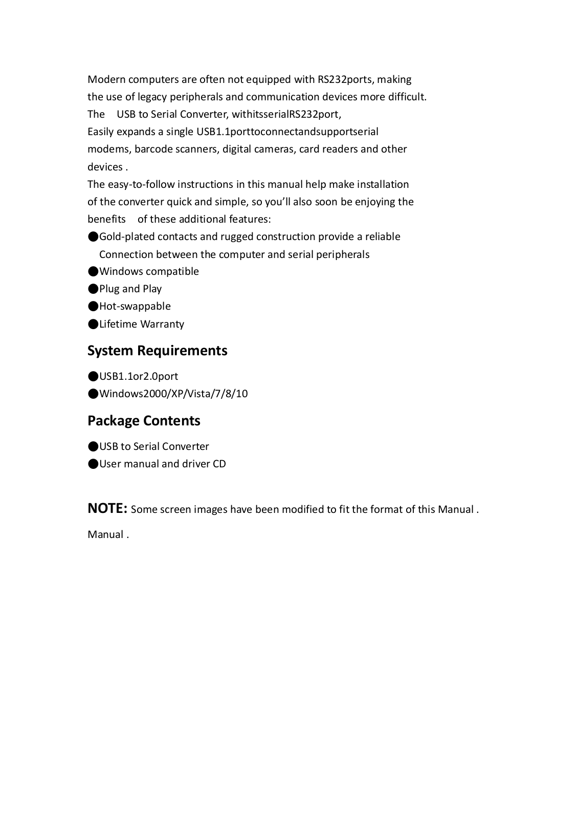 Manhattan IDATA USB-SER-2S User guide - ManualMachine.com