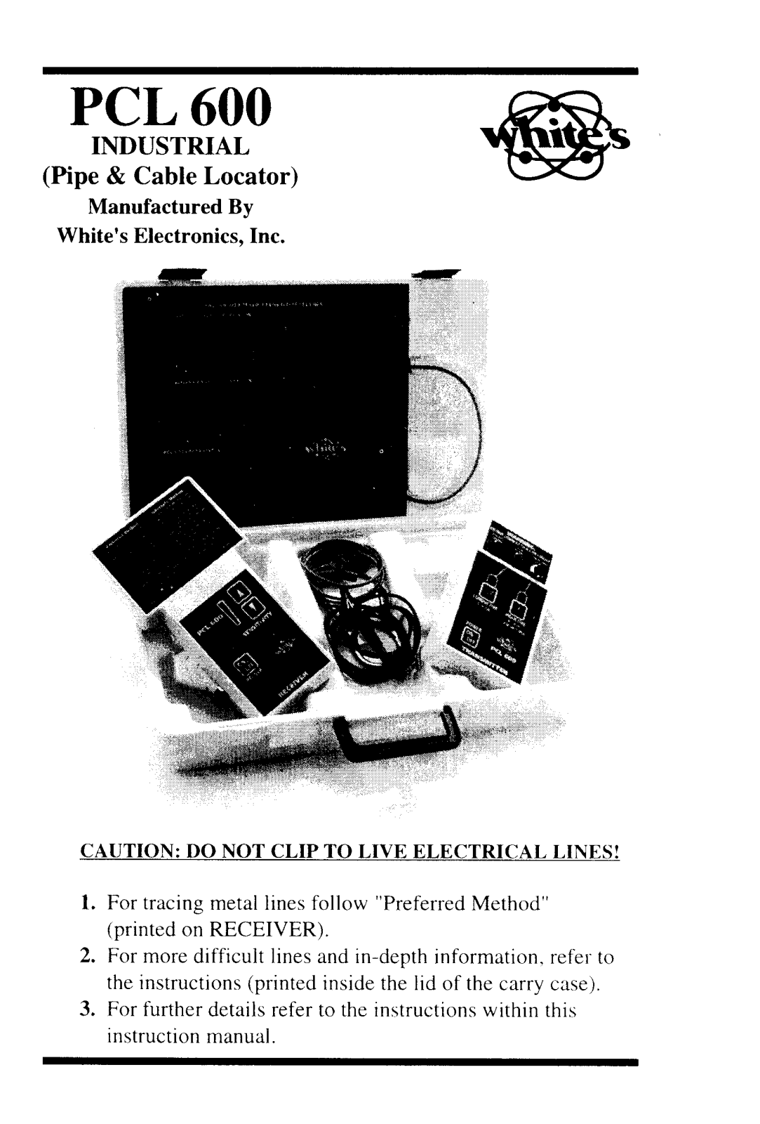 Whites Electronics PCL 600 User Manual