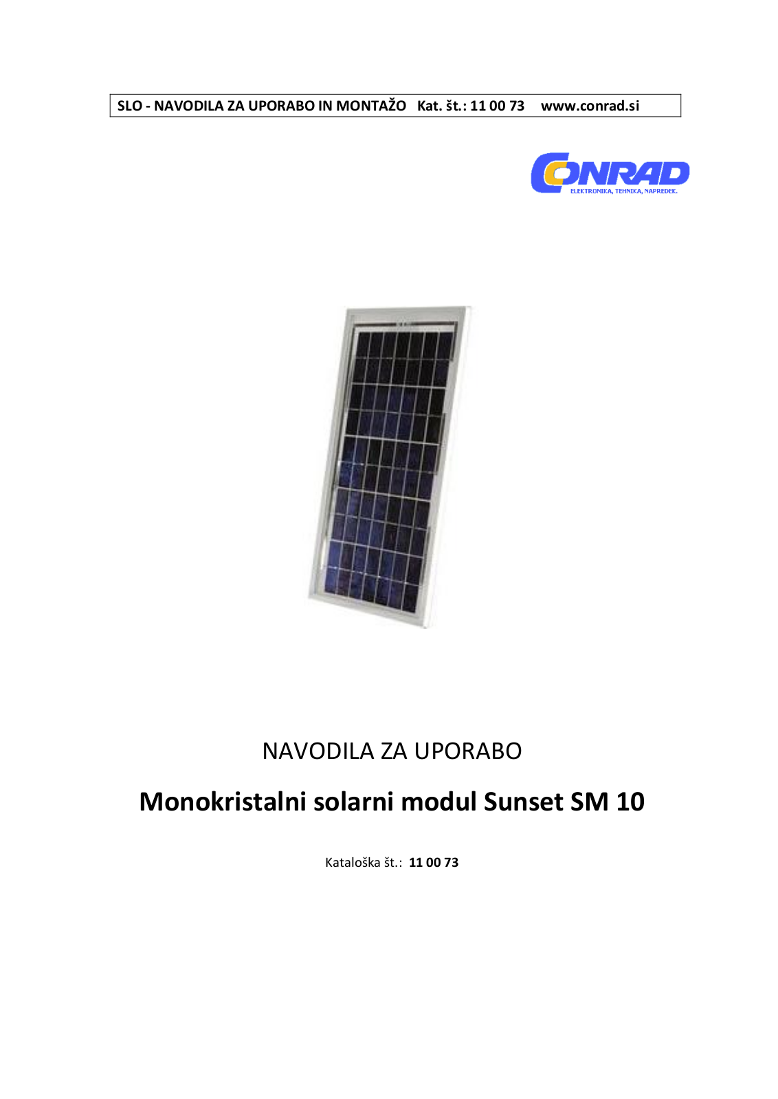 Sunset SM 10 User guide
