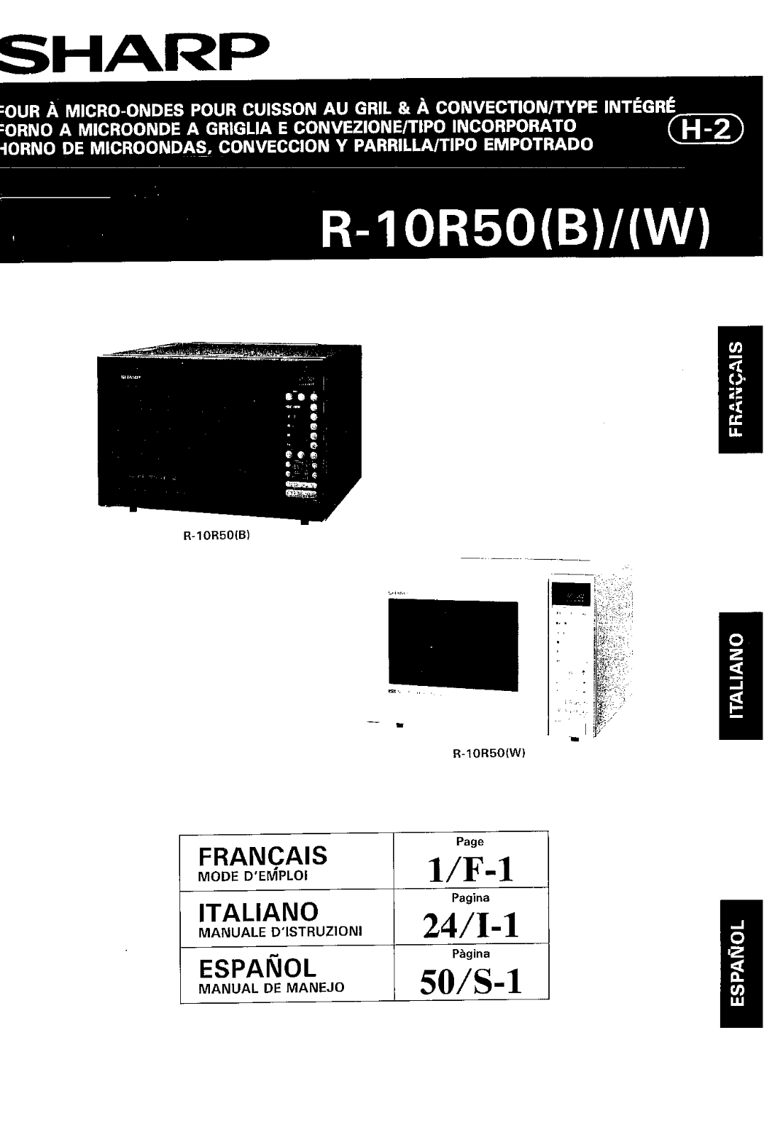 Sharp RR-50 User Manual