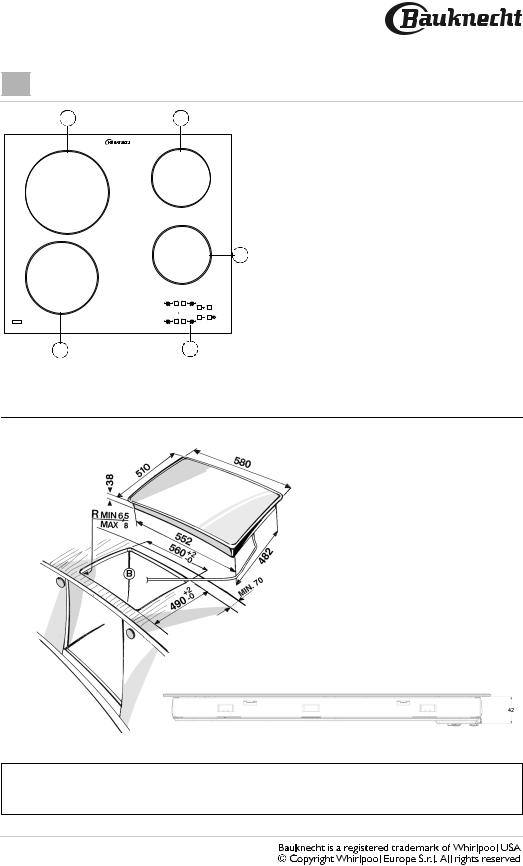 bauknecht ETP 8460 PRODUCT SHEET