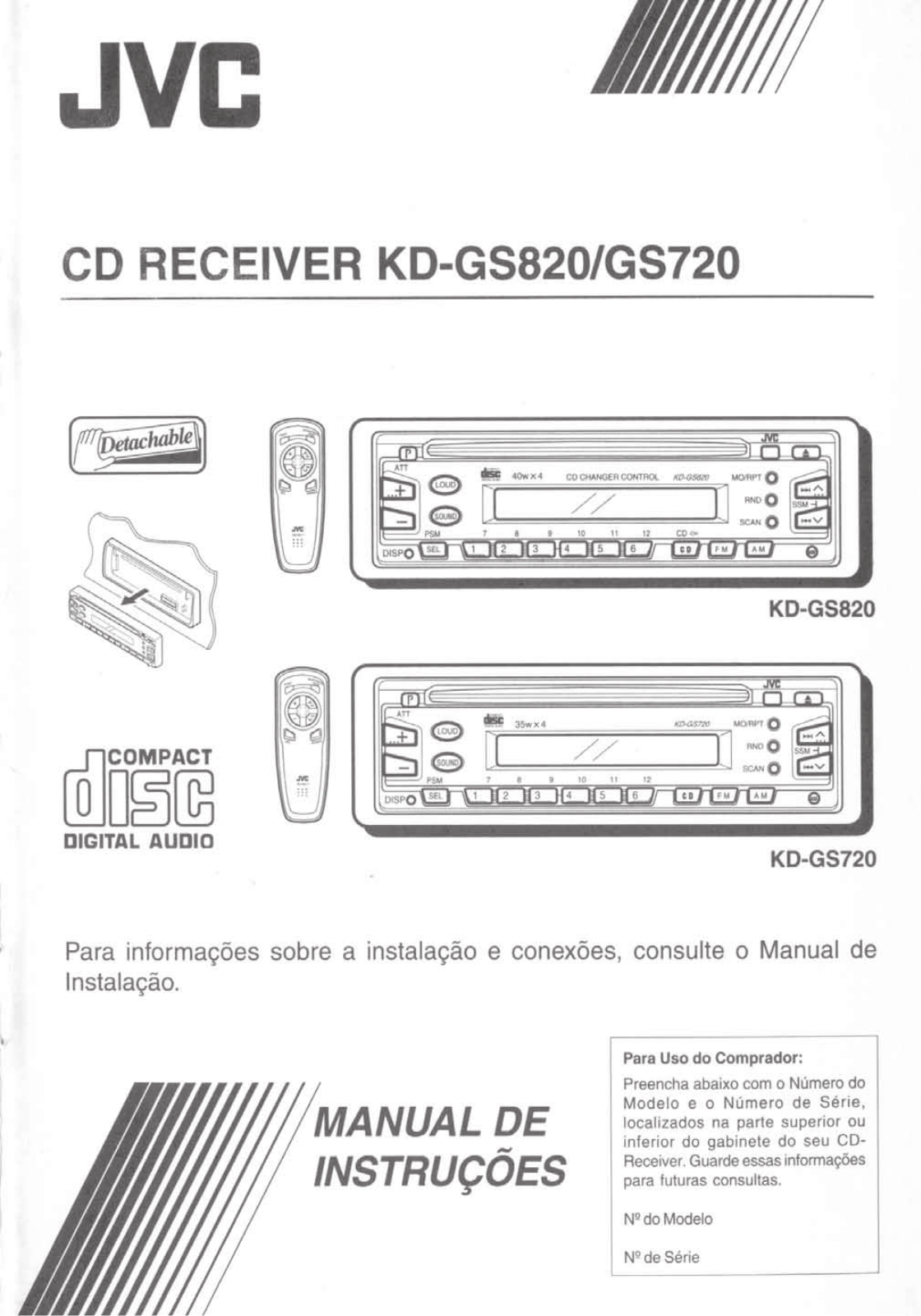 Jvc KD-GS820, KD-GS720 User Manual