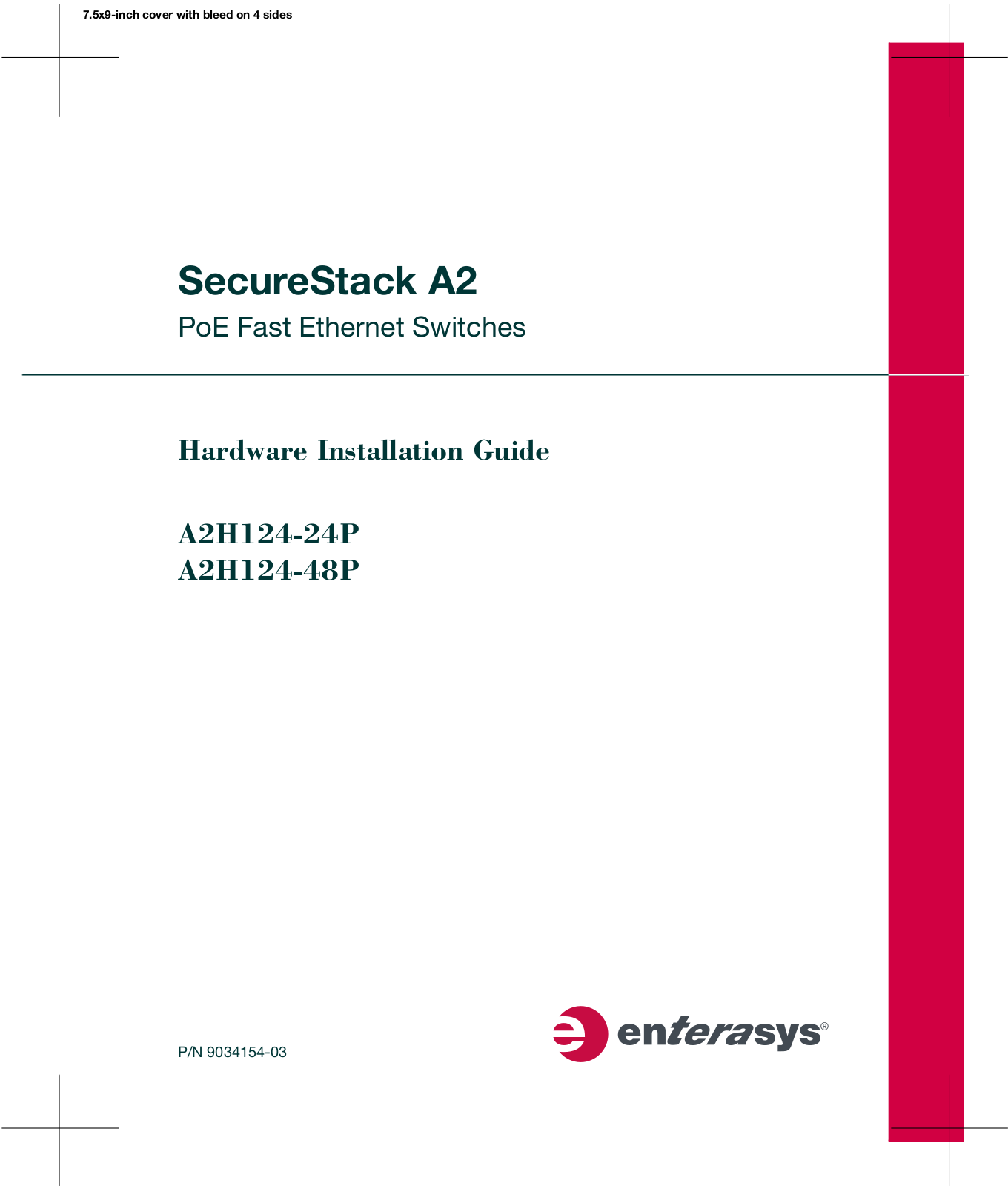 Enterasys Networks A2H124-24P, A2H124-48P User Manual