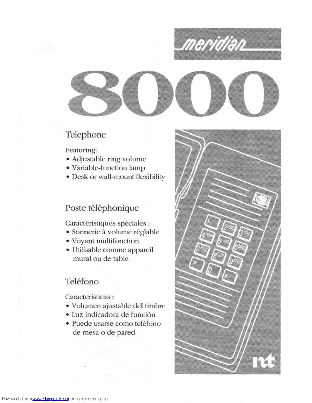 Meridian 8000 User Manual