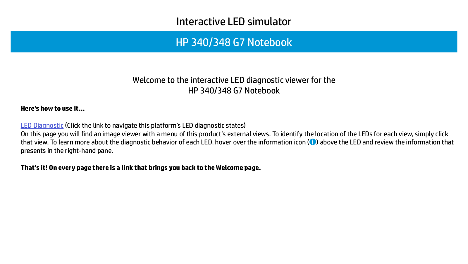 HP 340 348 G7s Diagnostic Codes