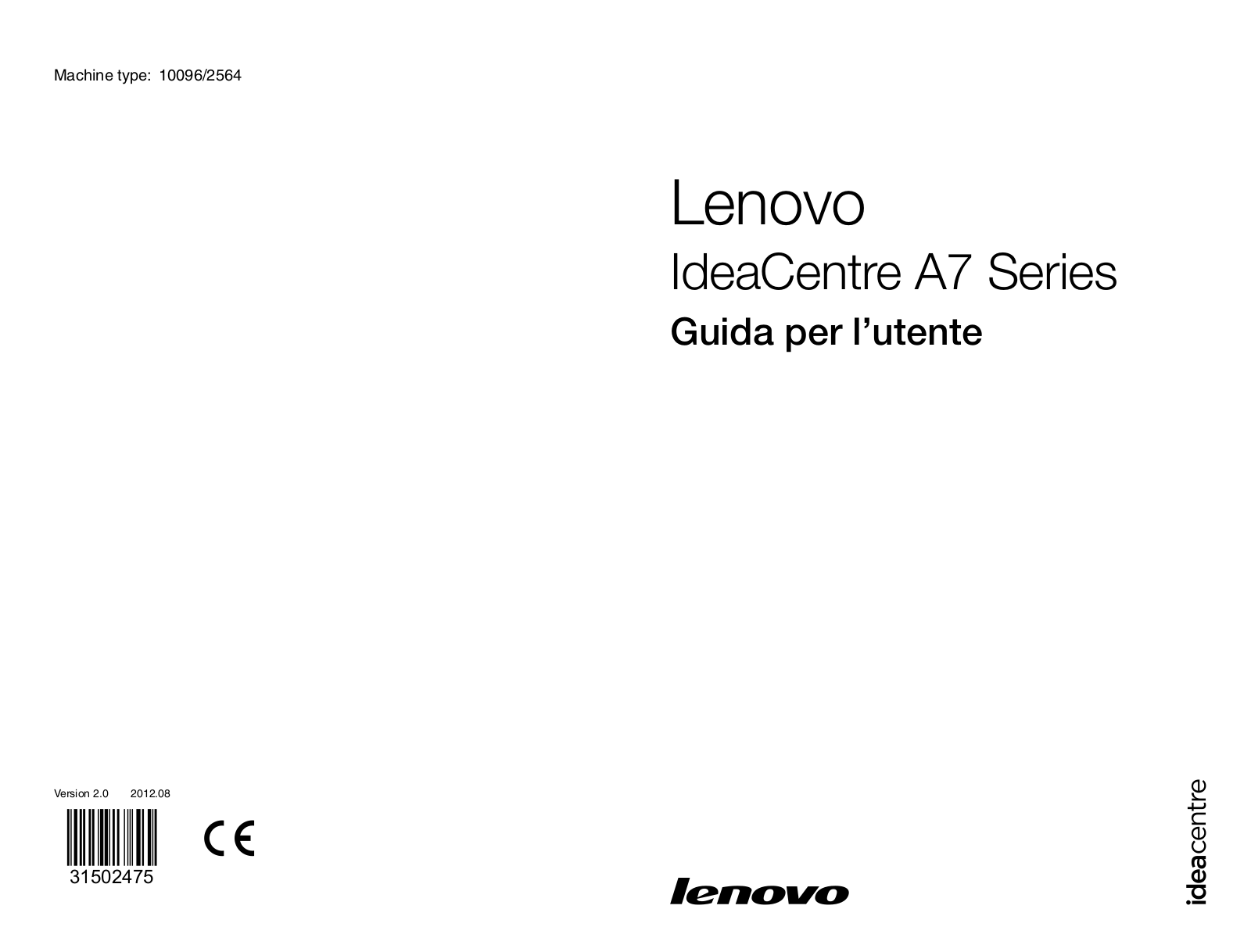 Lenovo IdeaCentre A7 Series User Guide