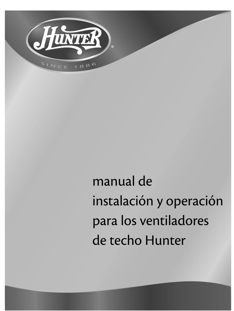 Hunter 25522 Owner's Manual