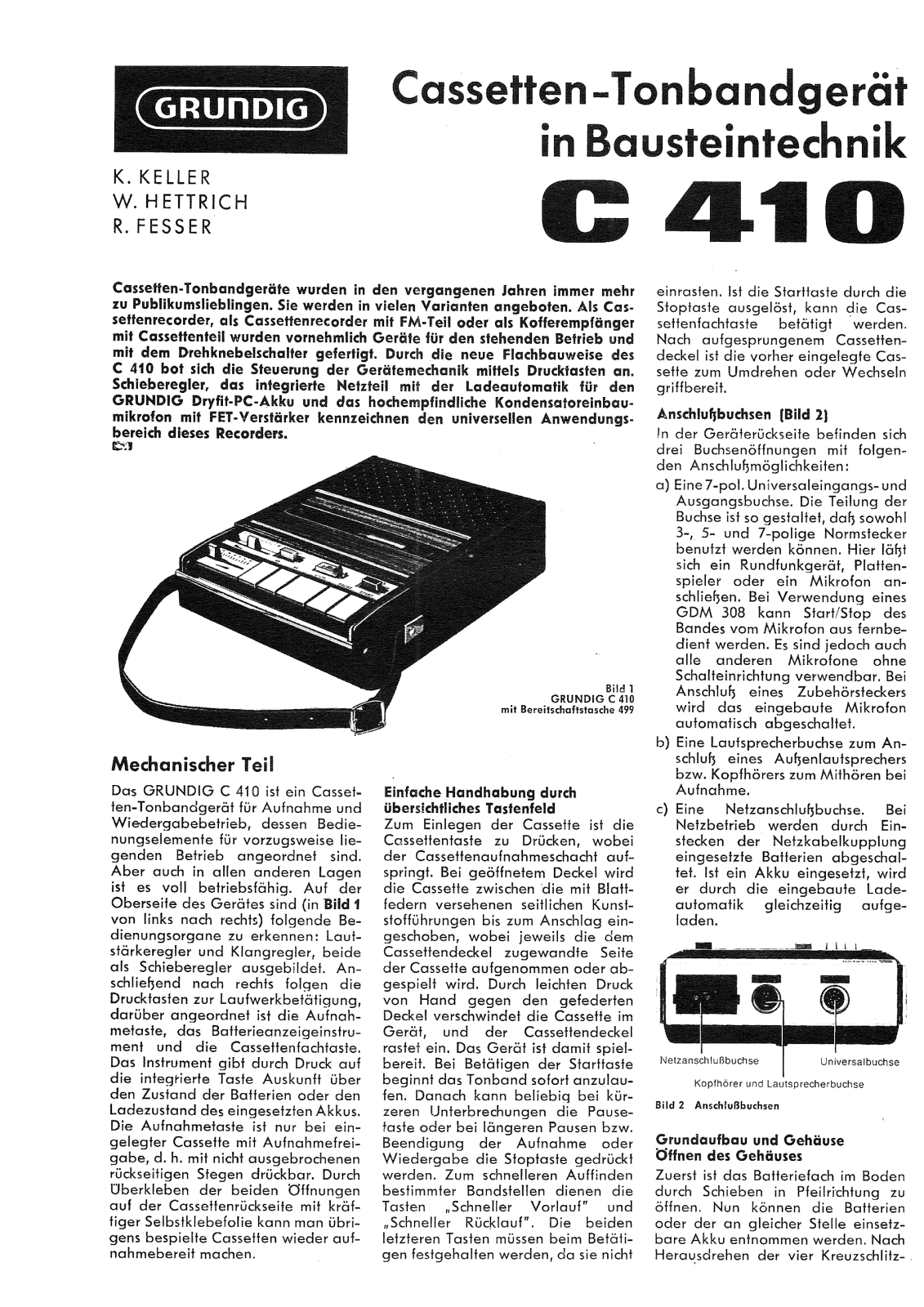 Grundig C-410 Service Manual