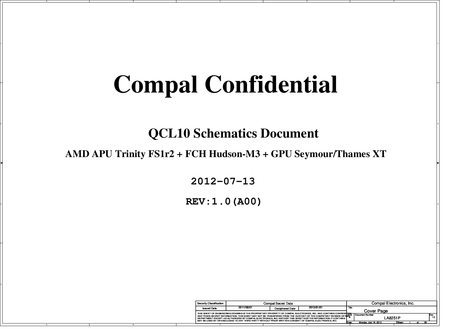 Compal LA-8251P Schematics Rev1.0