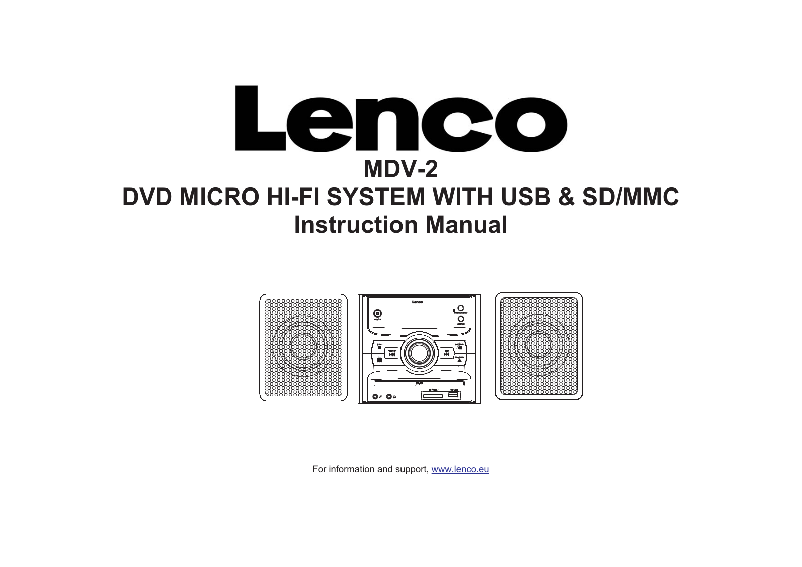 Lenco MDV-2 User Manual