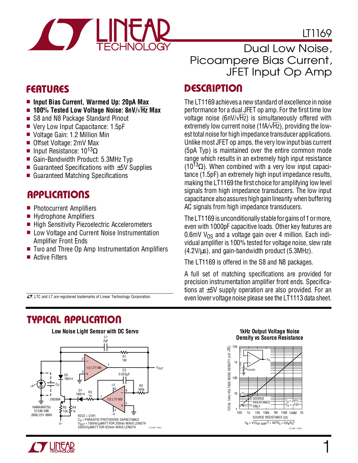 Datasheet LT1169 Datasheet (Linear Technology) - ManualMachine.com