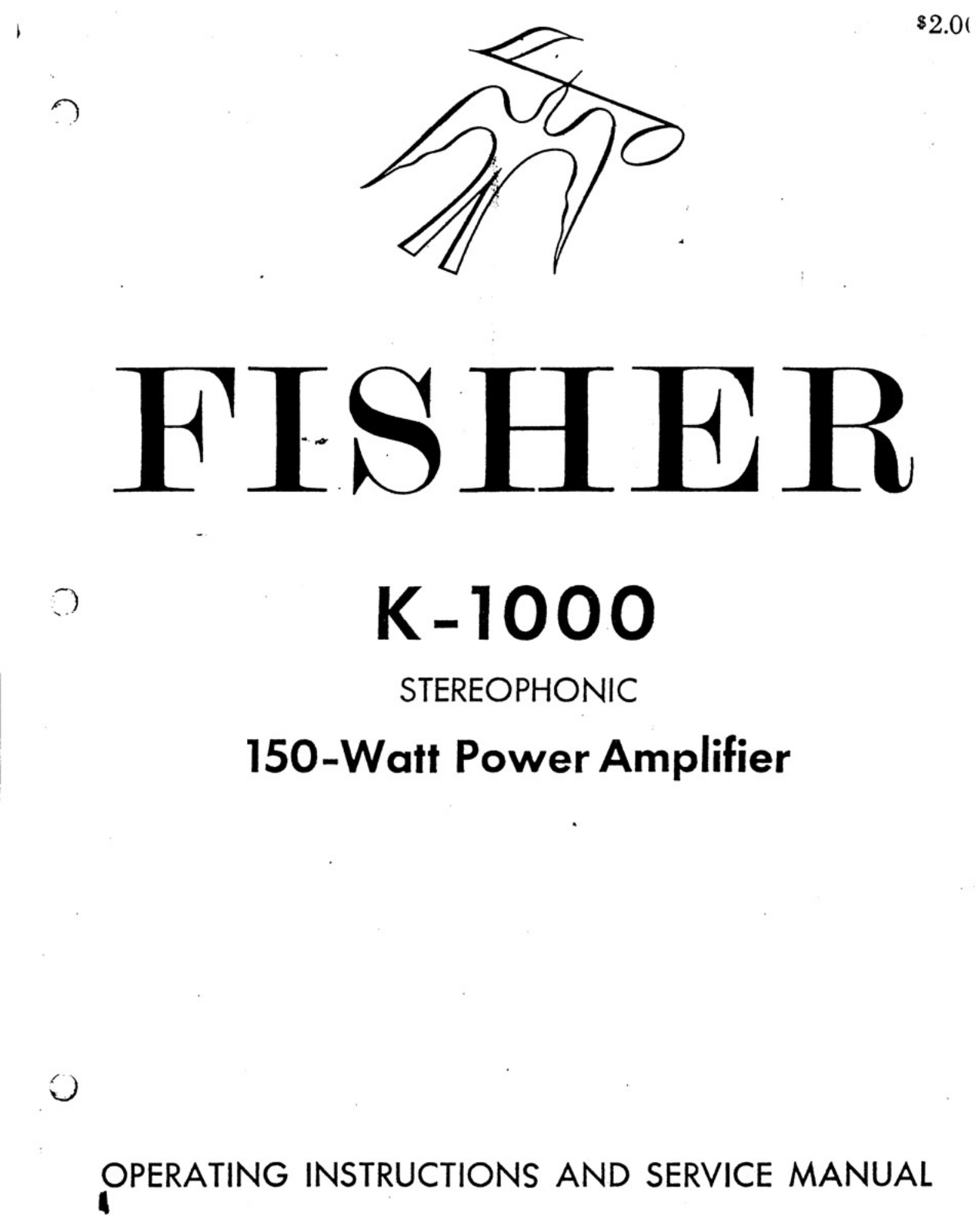 Fisher K-1000 Service Manual