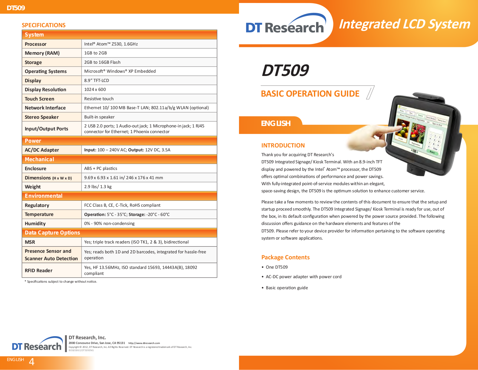 WebDT DT509 User Manual