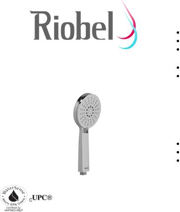 Riobel 4370BKWS, 4370BK15 Specifications