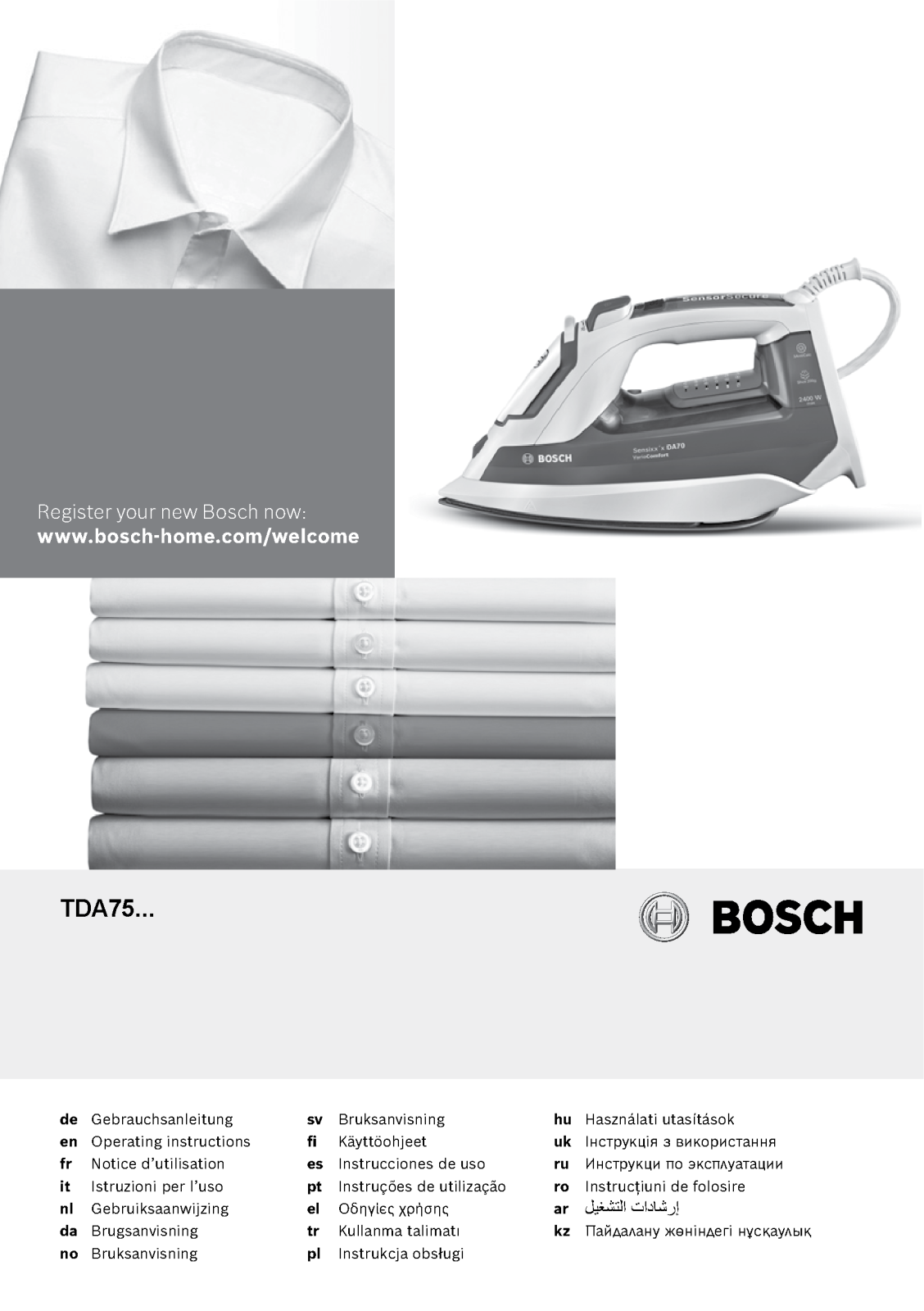 Bosch TDA 752422V, TDA 753022V User manual