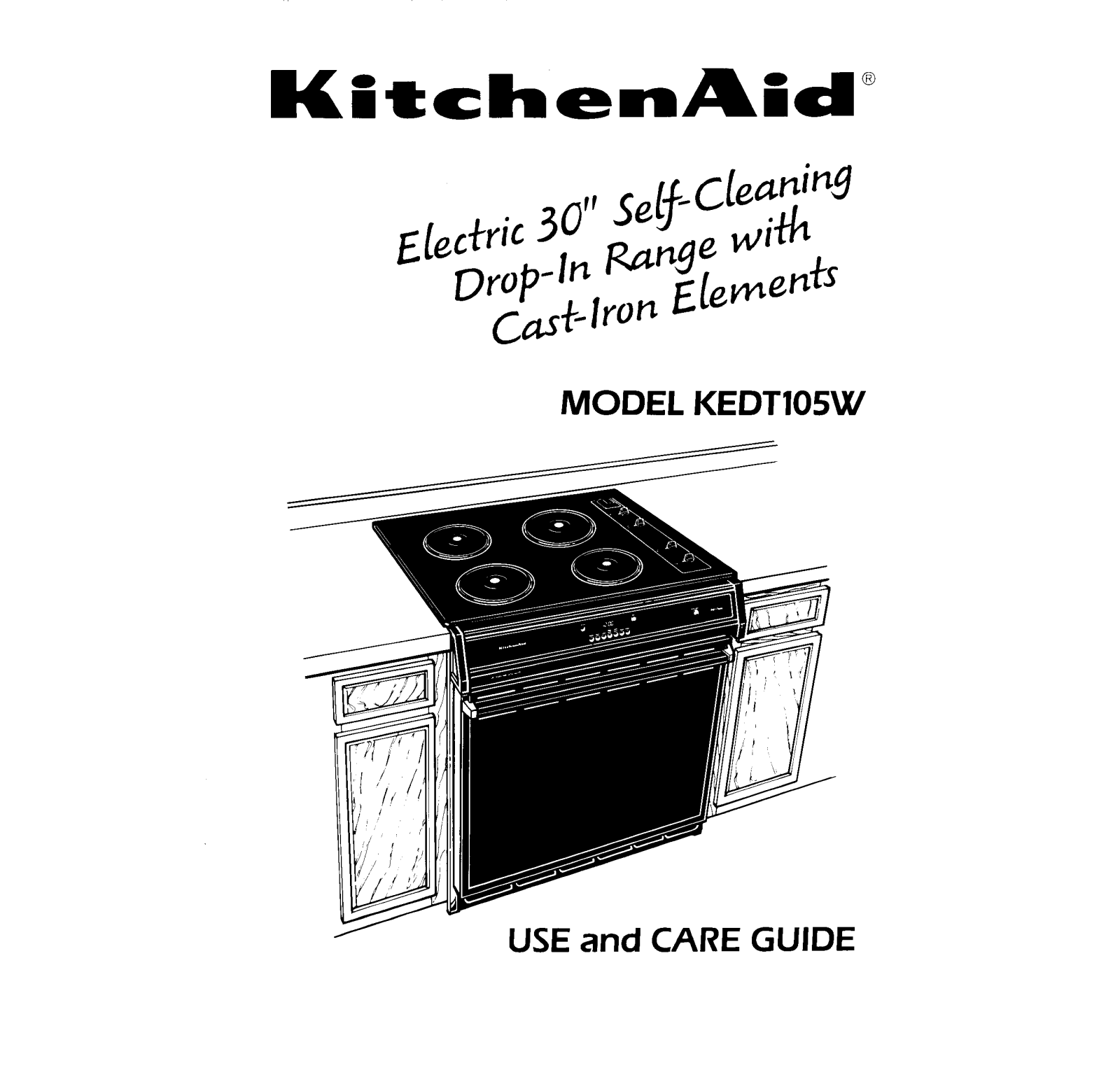 KitchenAid KEDT105W User Manual