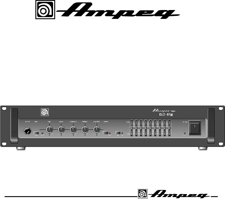 AMPEG B2RE Owner's Manual