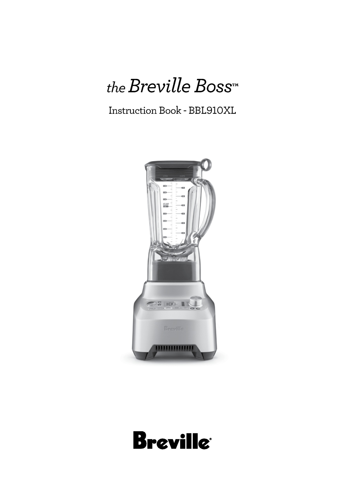 Breville BBL910XL Instruction Handbook