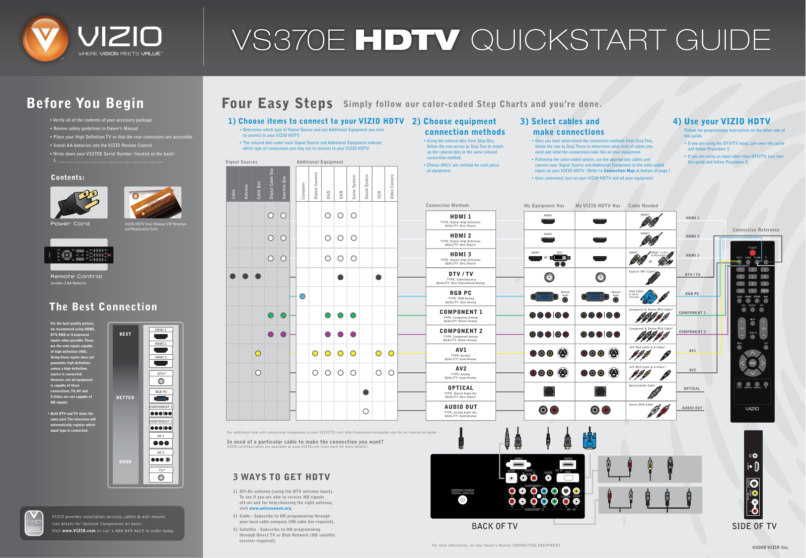 Vizio VS370E User Manual