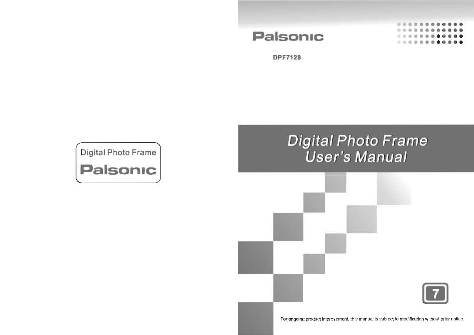 Palsonic DPF7128 Owner Manual