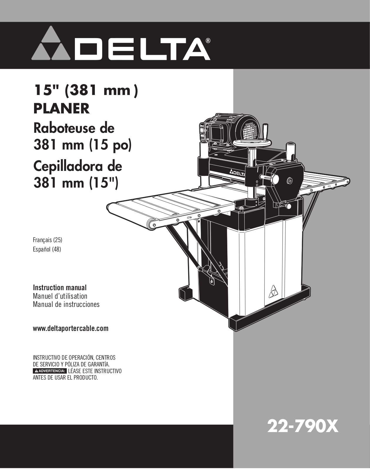 Delta 22-790X User Manual