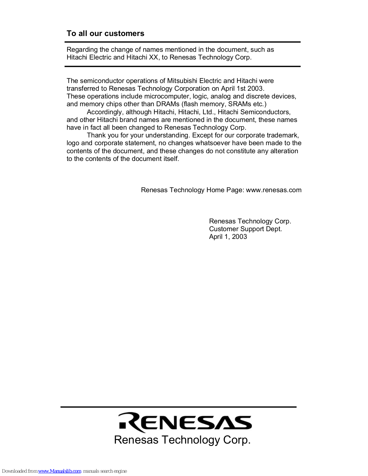 Hitachi SH7751, SH7751R Hardware Manual