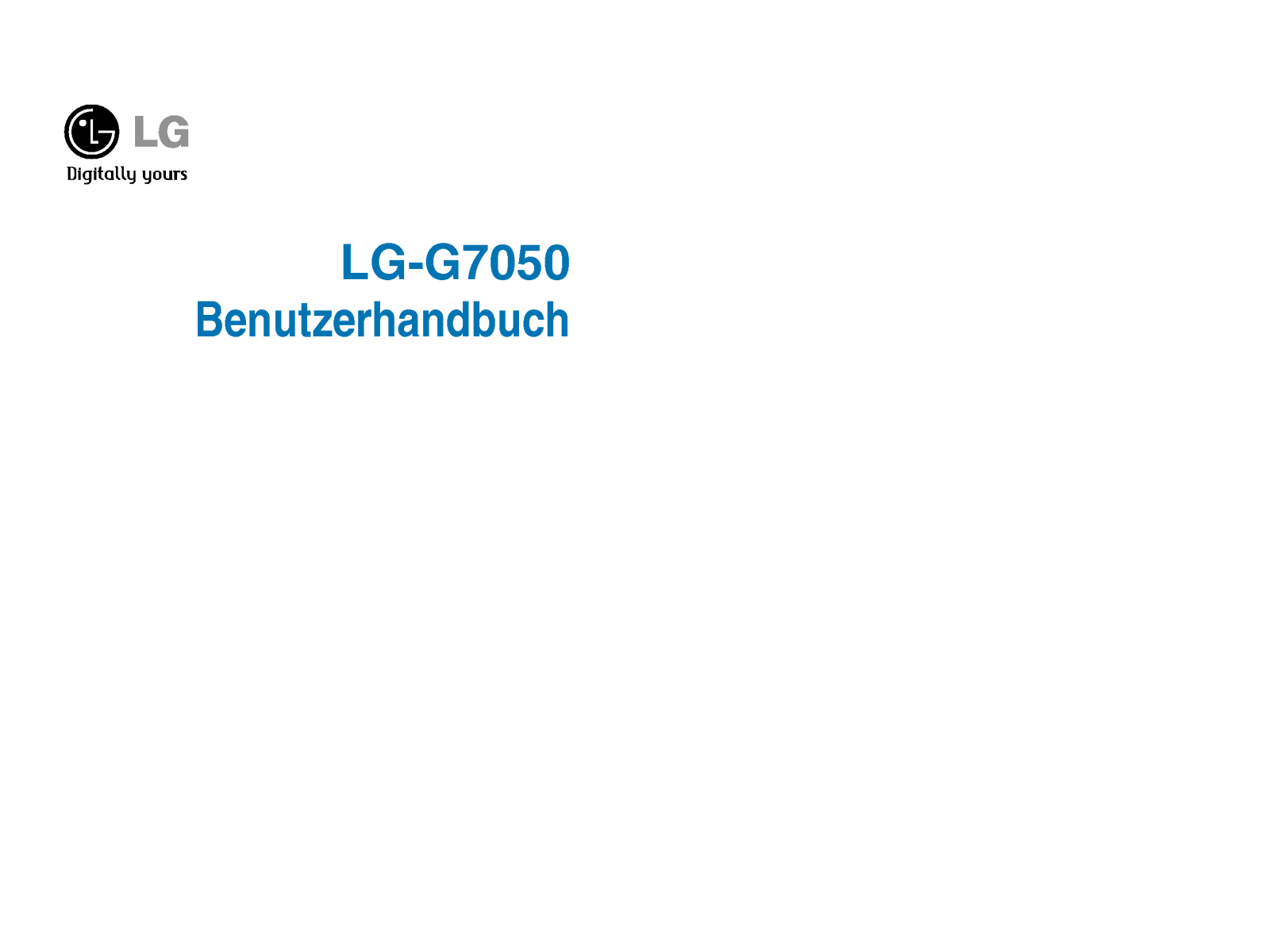 Lg G7050 User Manual