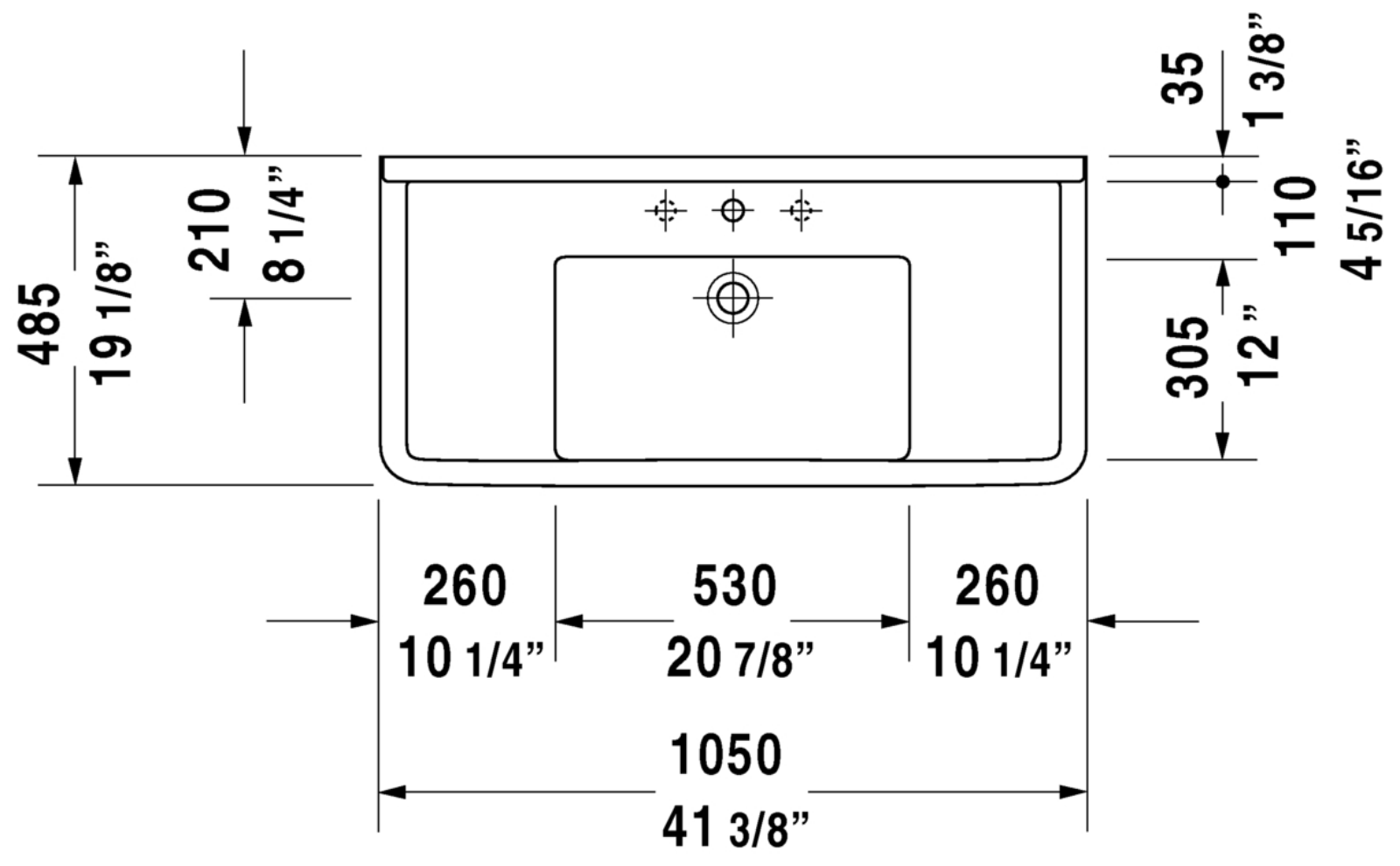 Duravit DRV1650 Dimensions - ManualMachine.com
