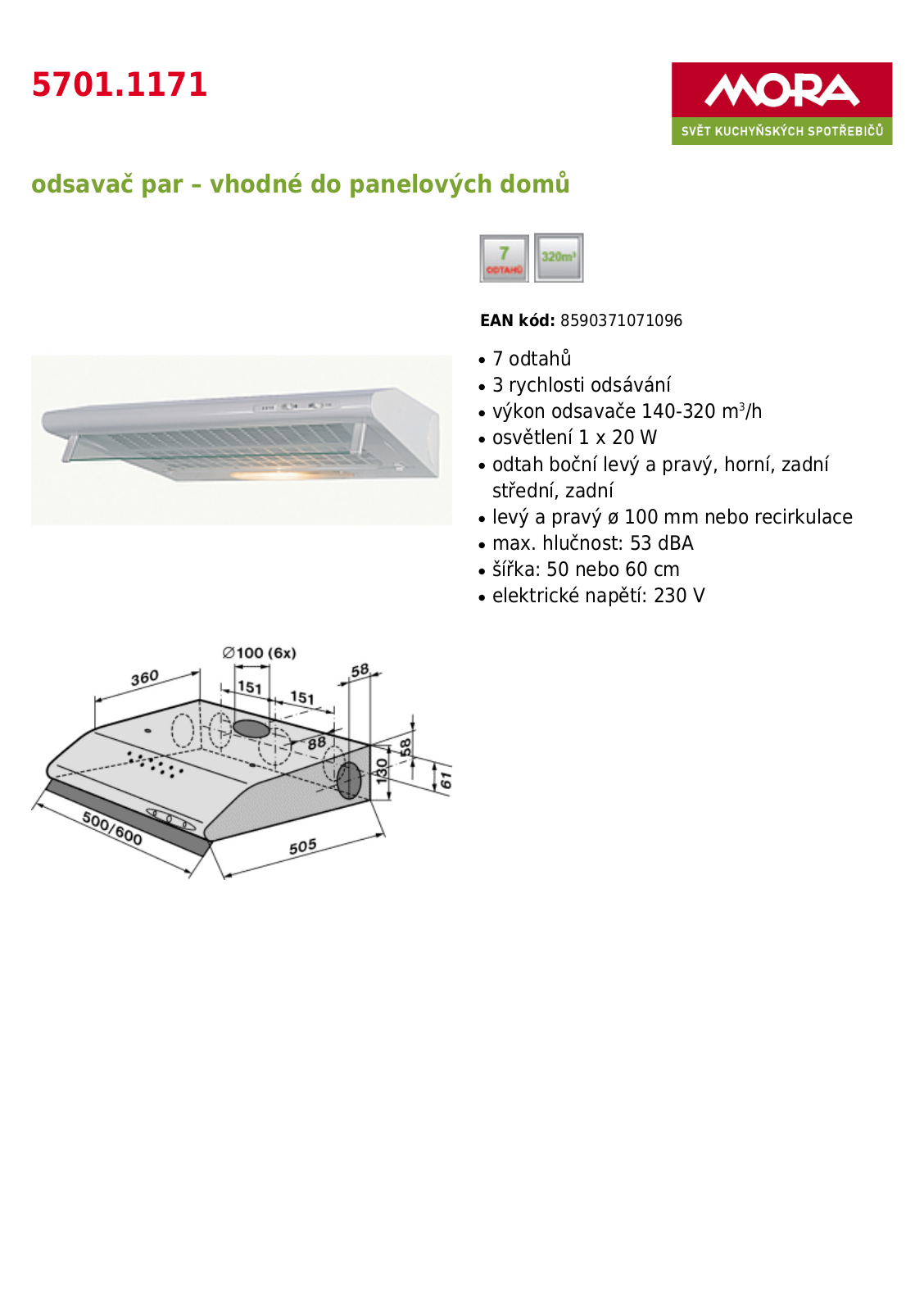 Mora OP 5701.1171 User Manual