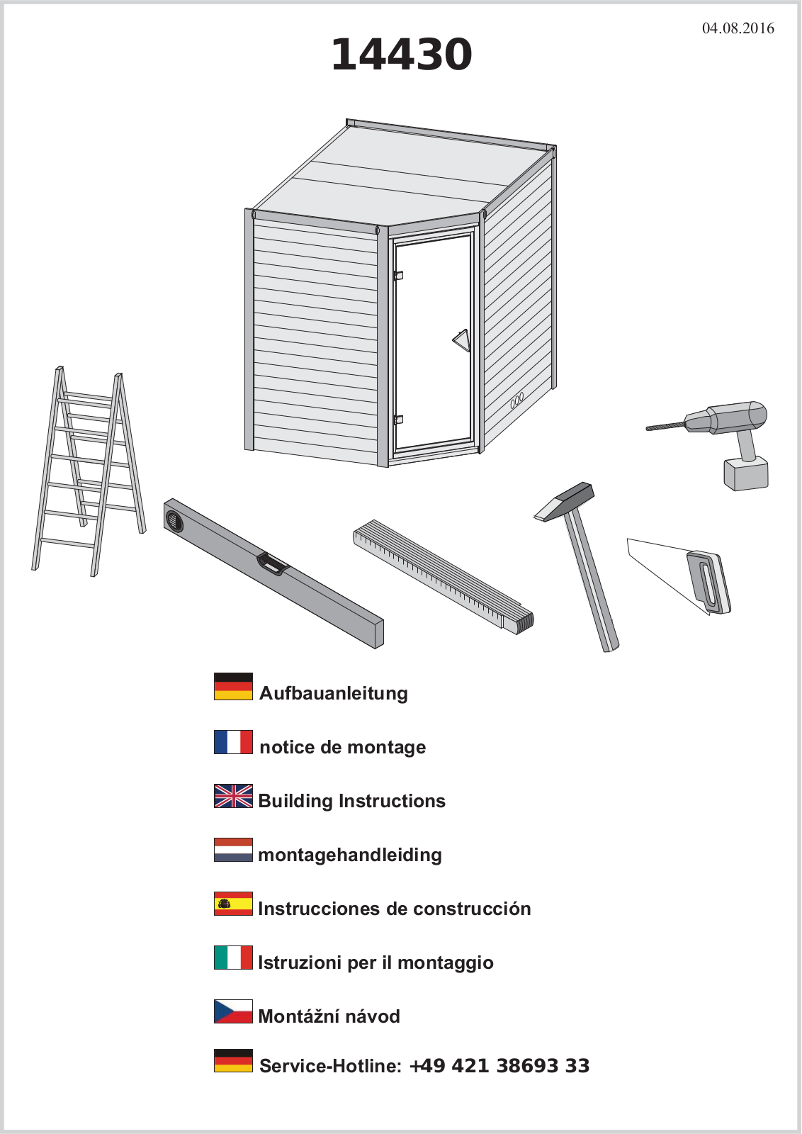 Karibu 14430 Assembly instructions