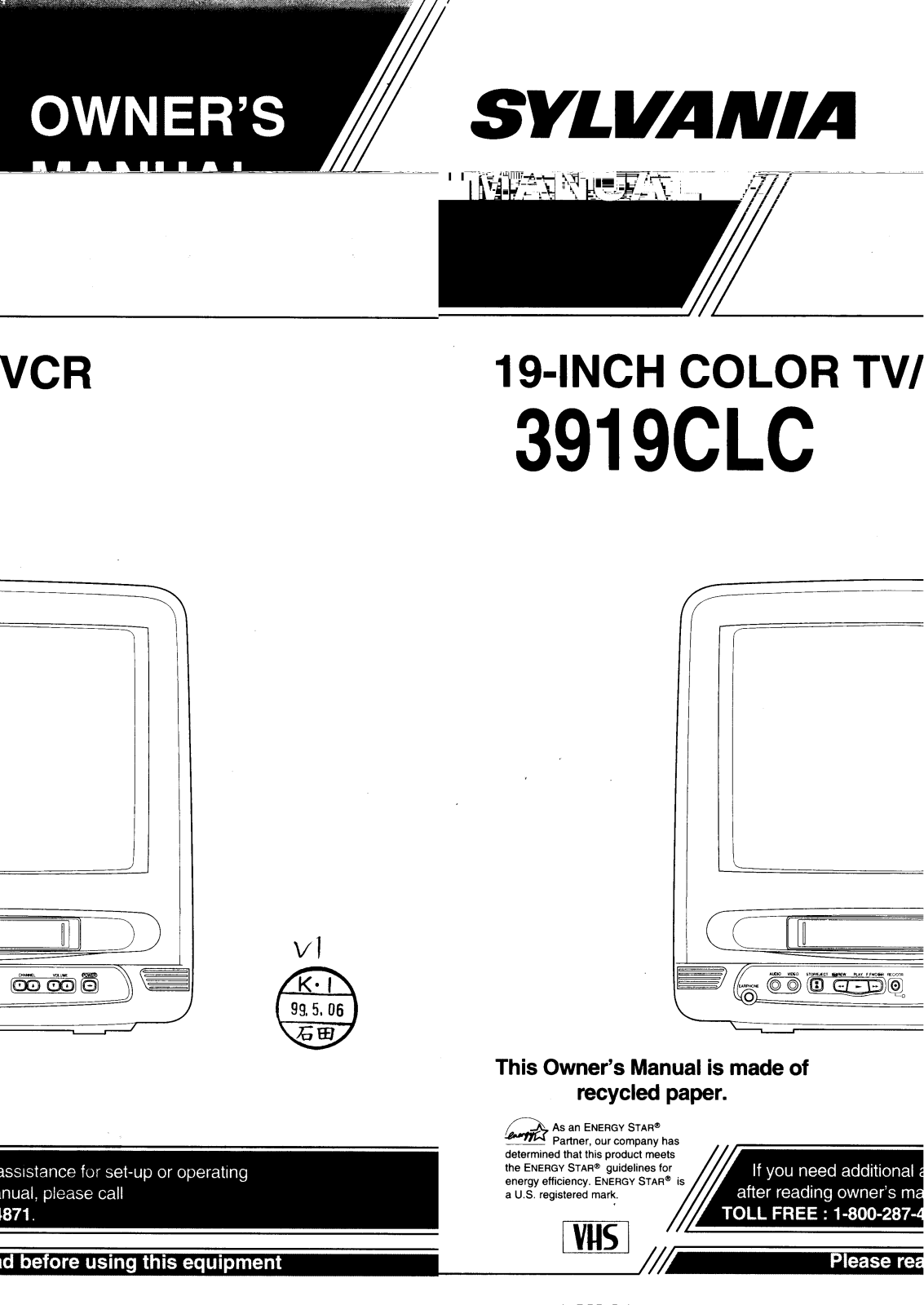 Funai 3919CLC User Manual