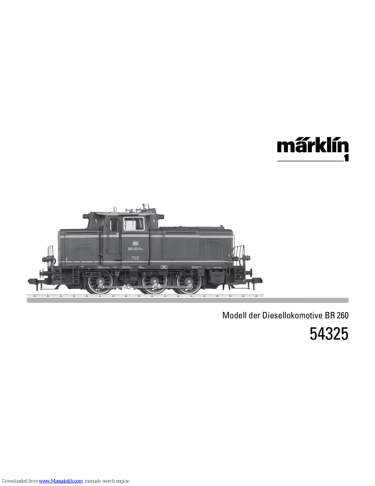 marklin 54325, 55175 User Manual - ManualMachine.com