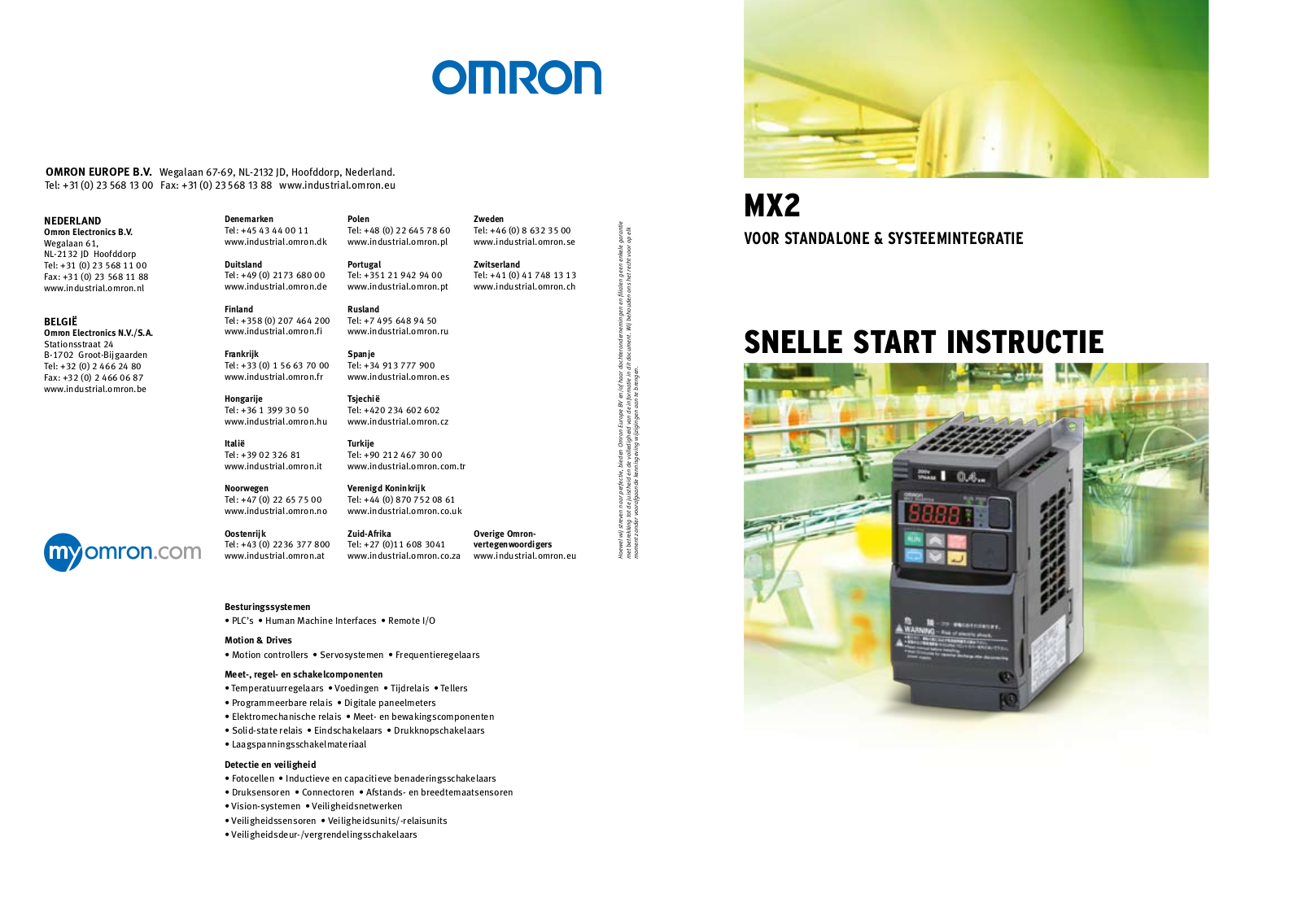 Omron MX2 Quick start guide