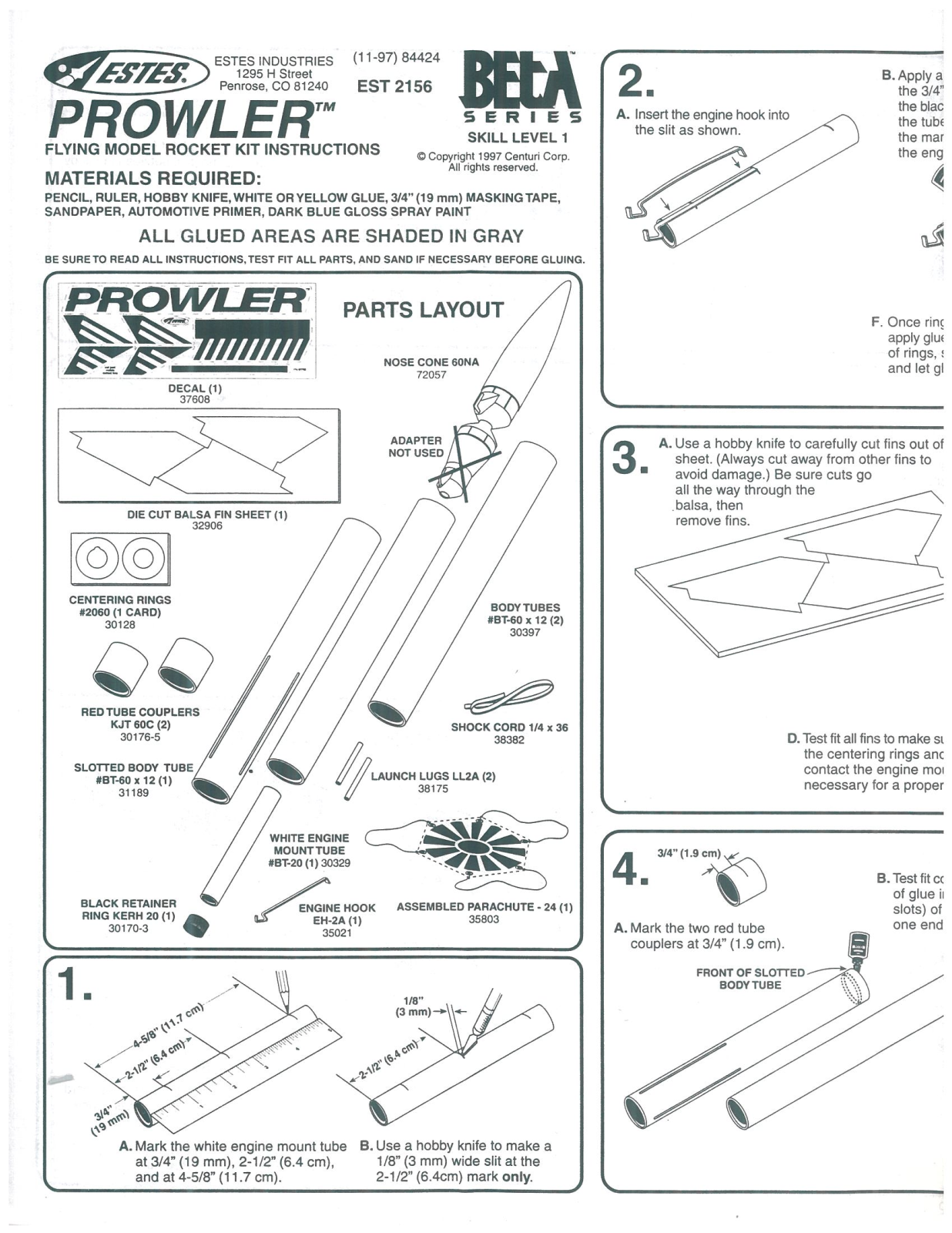 ESTES Prowler User Manual