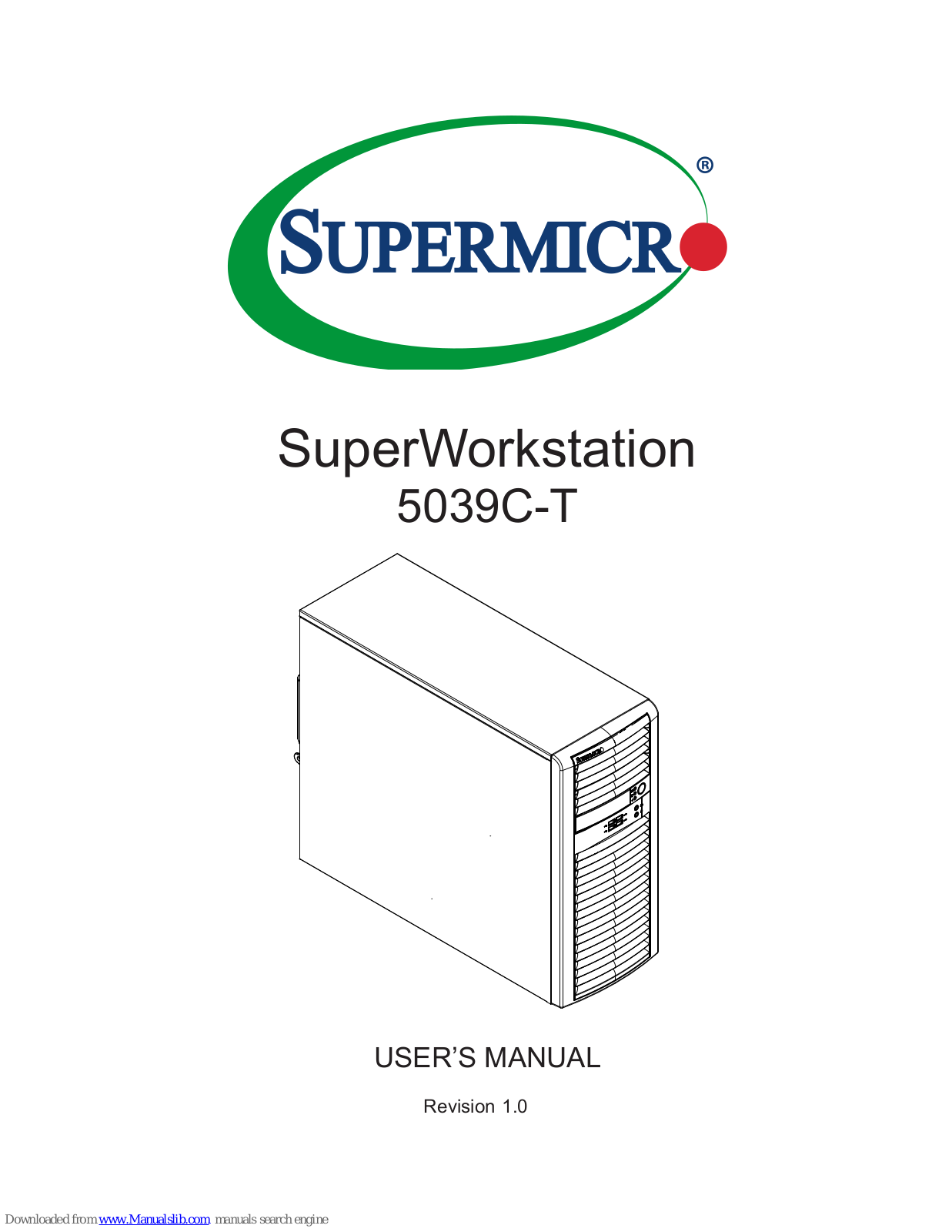 Supermicro SuperWorkstation 5039C-T User Manual