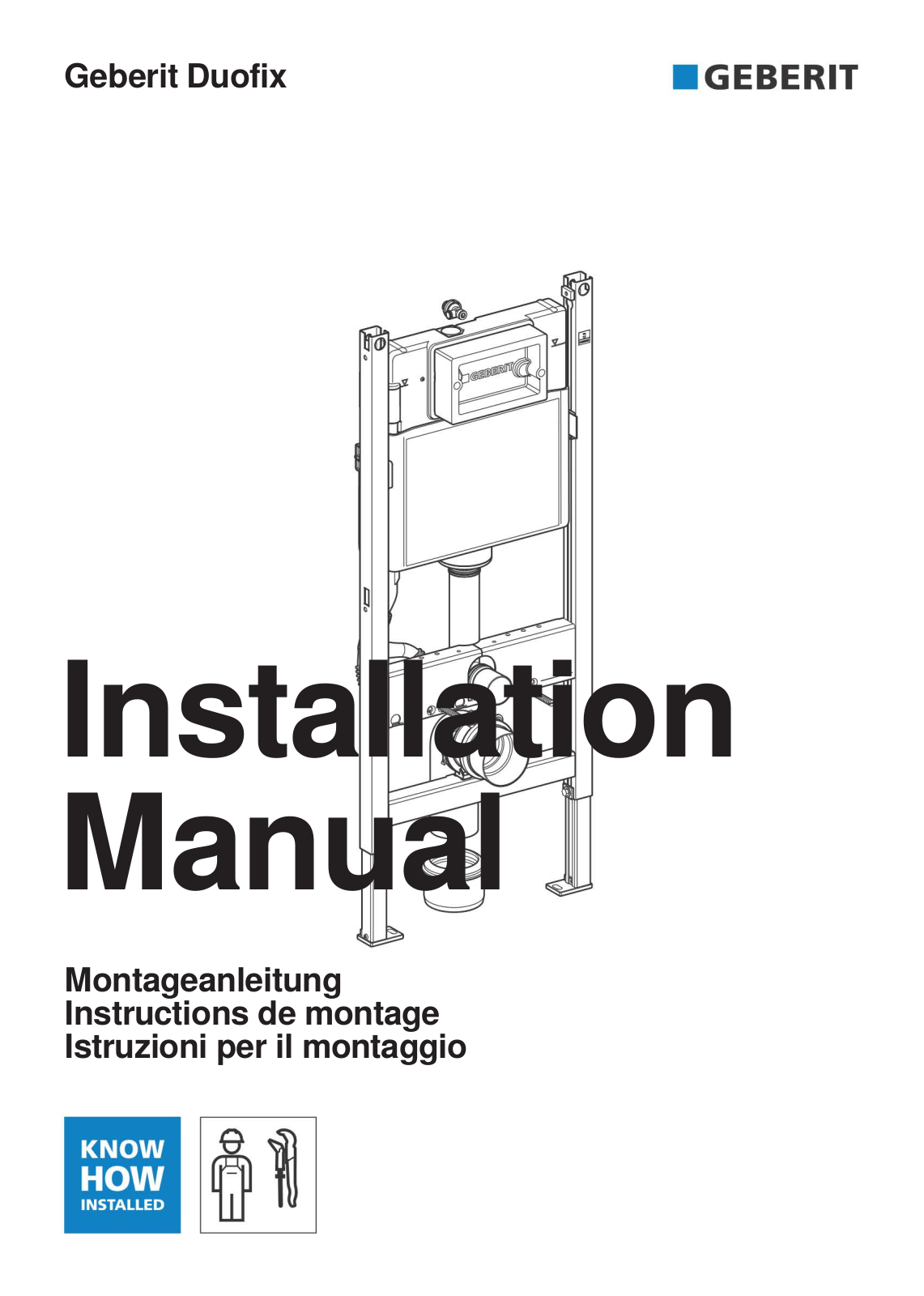 Geberit 111.153.00.1 Installation Manual