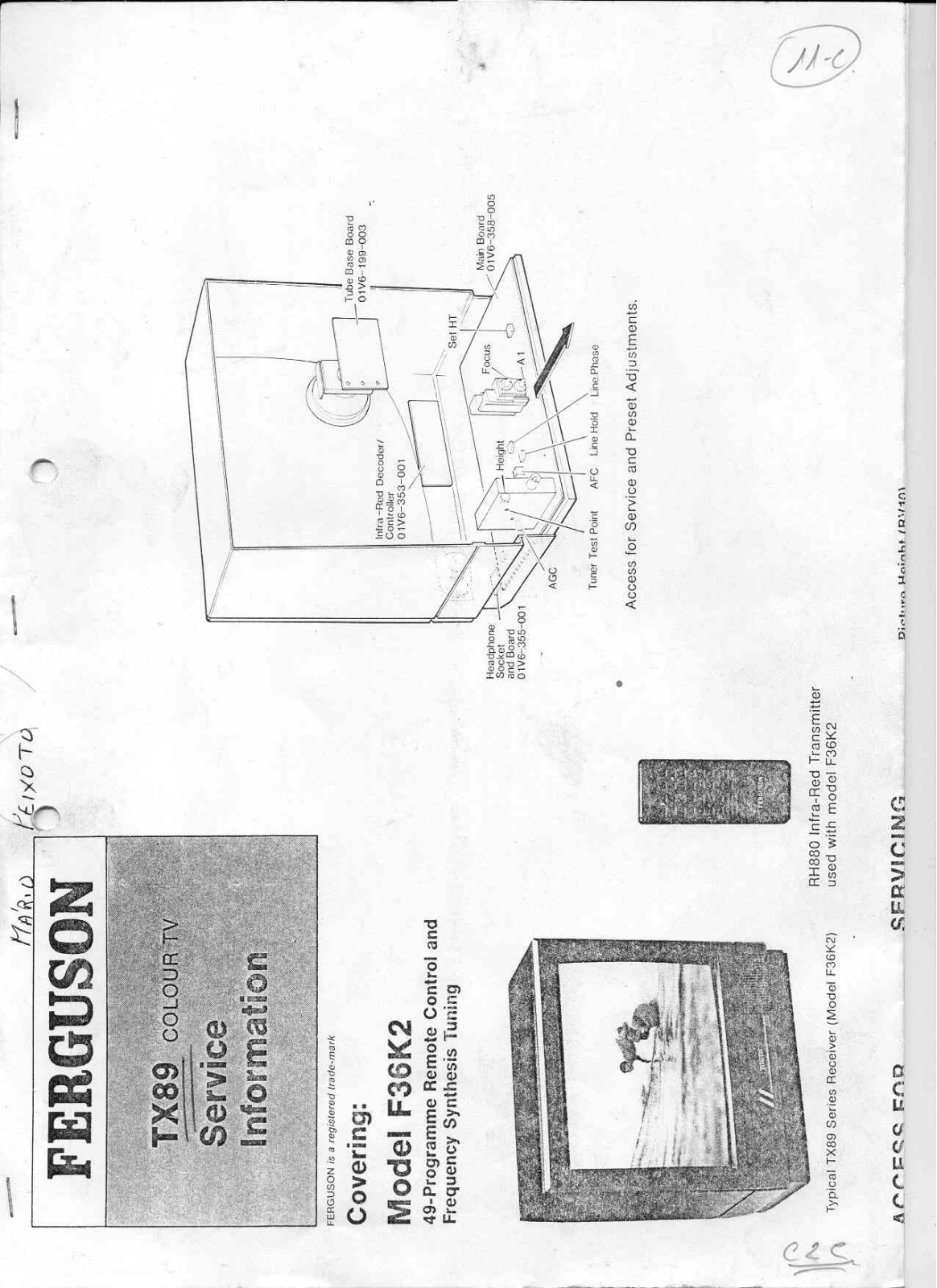 Ferguson F36K2 Schematic