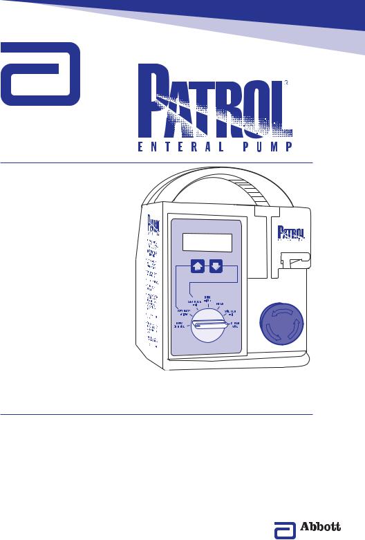 Abbott Patrol Enteral Pump User manual