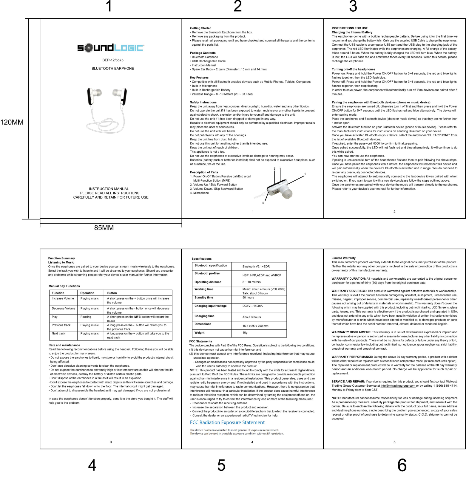 AOB ELECTRONICS ES 80143BT User Manual