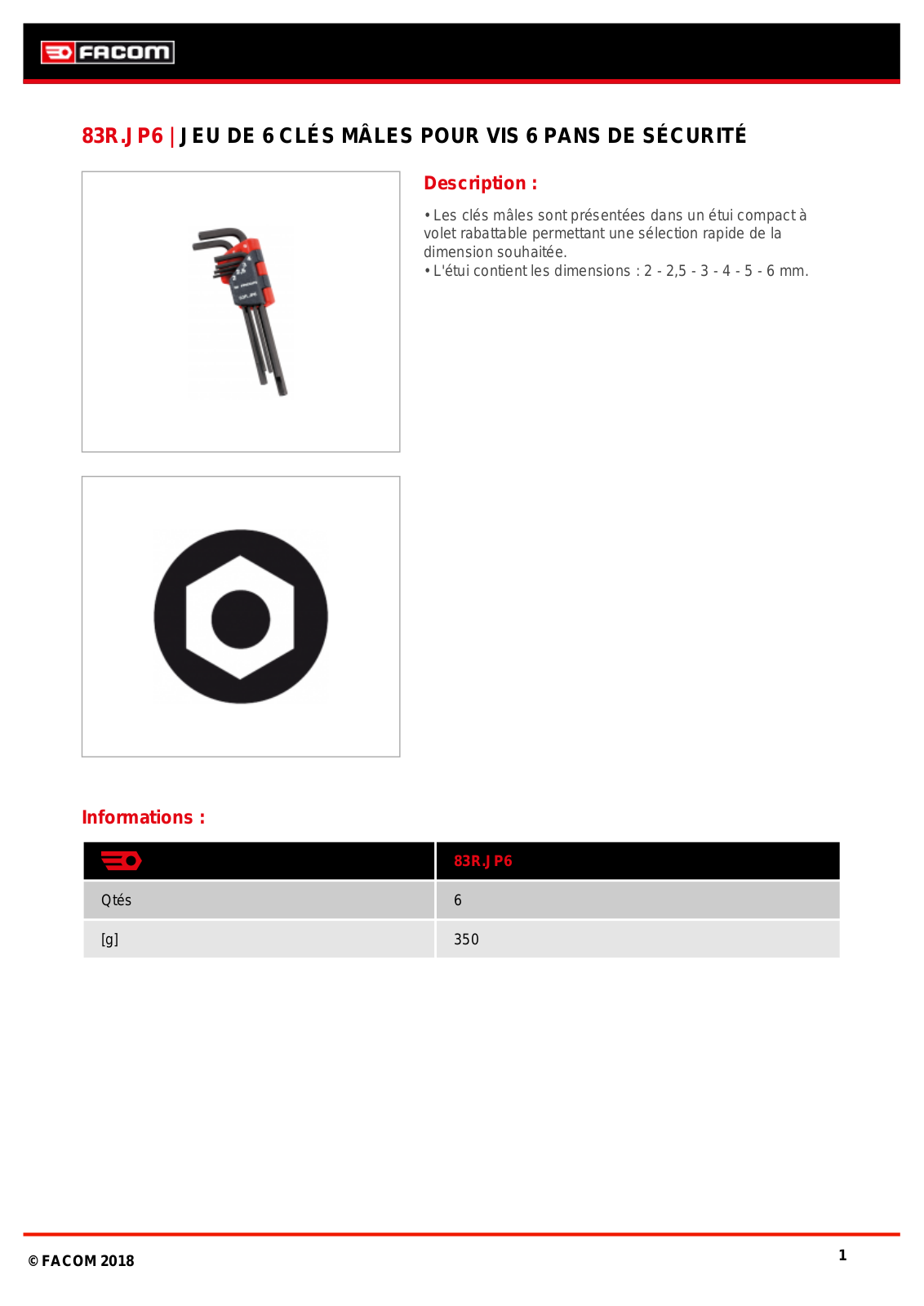 Facom 83R.JP6 Specification - ManualMachine.com