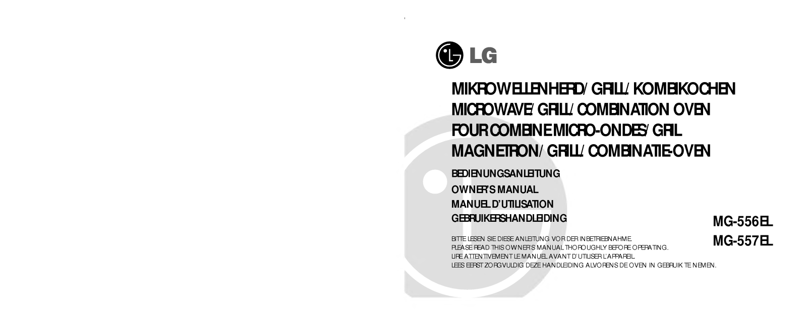 LG MG-557EJ, MG-557EL User Manual
