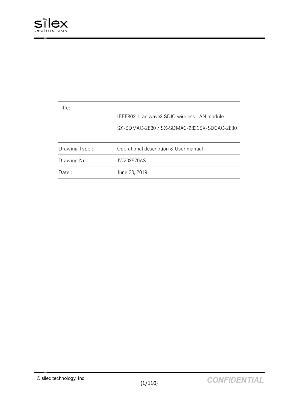 Silex Technology SDMAC User Manual