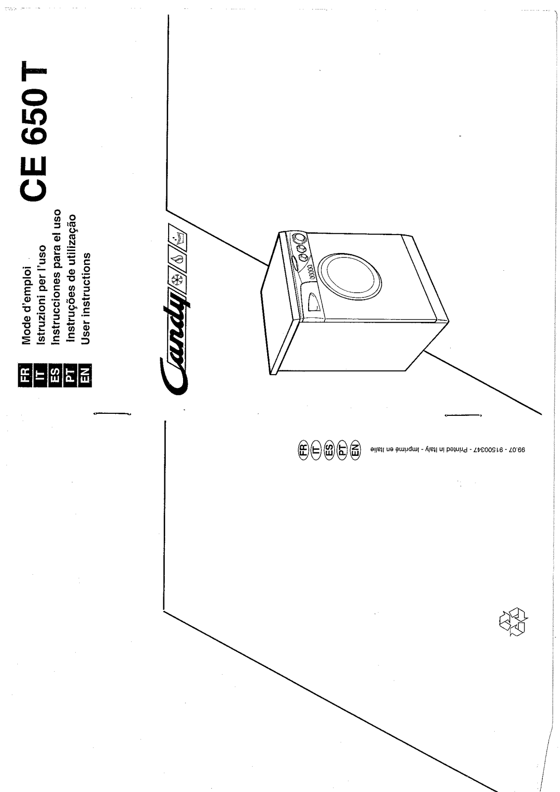 Candy CE 650 TR User Manual