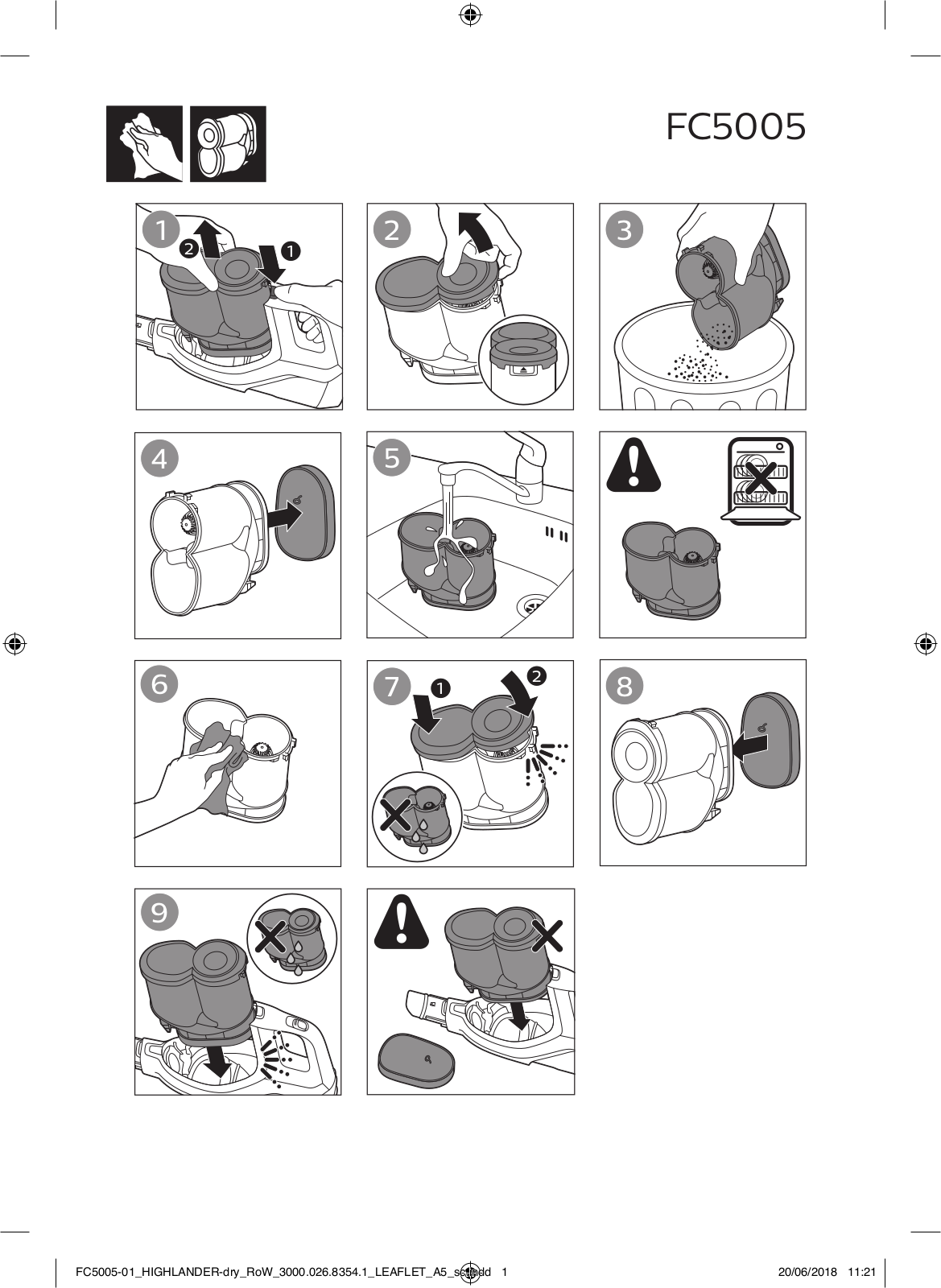 Philips FC5005 User Manual