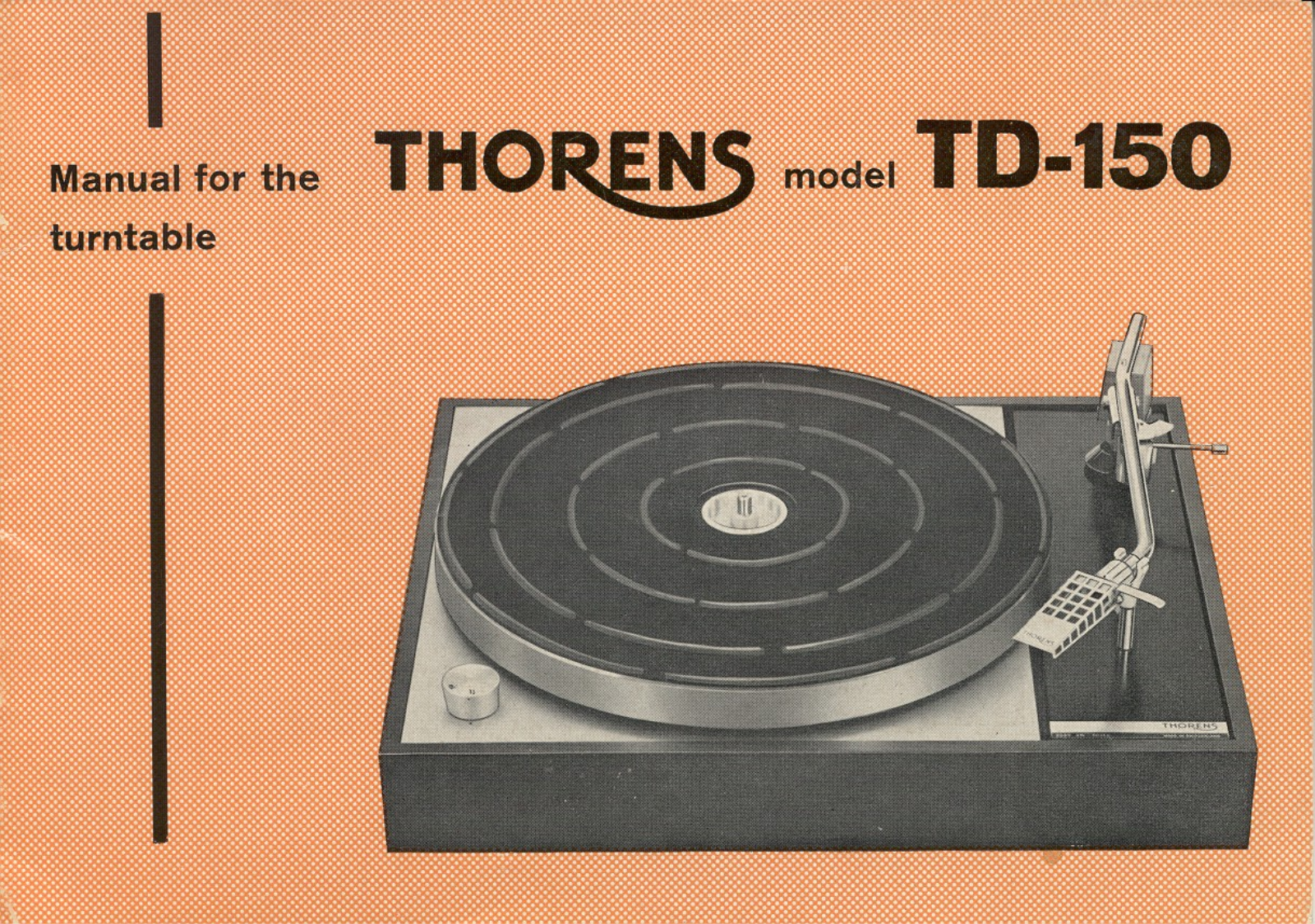 Thorens TD-150-B Owners manual