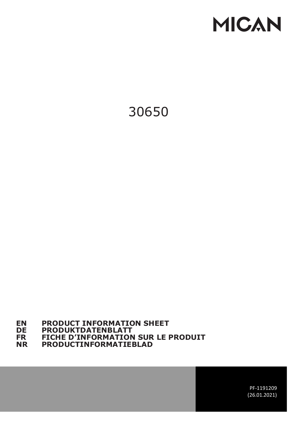 Mican 30650 User Manual