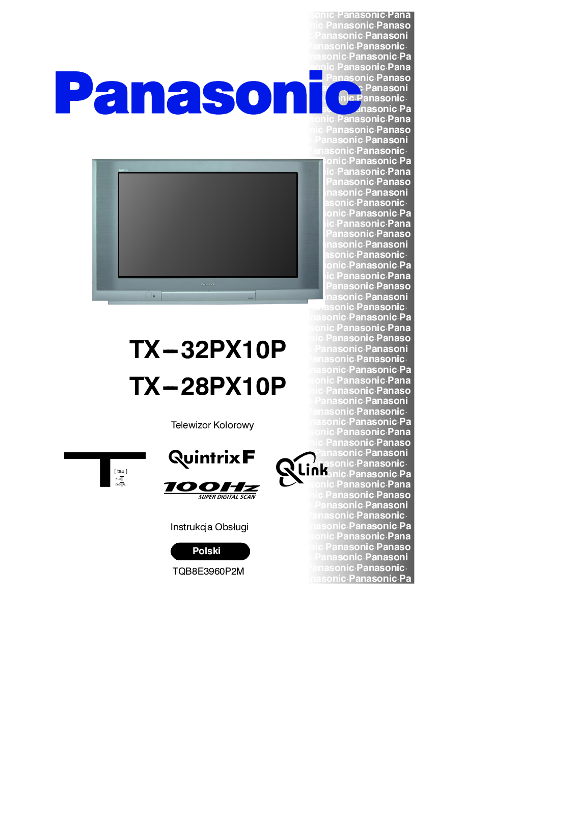 PANASONIC TX-32PX10P, TX-28PX10P User Manual