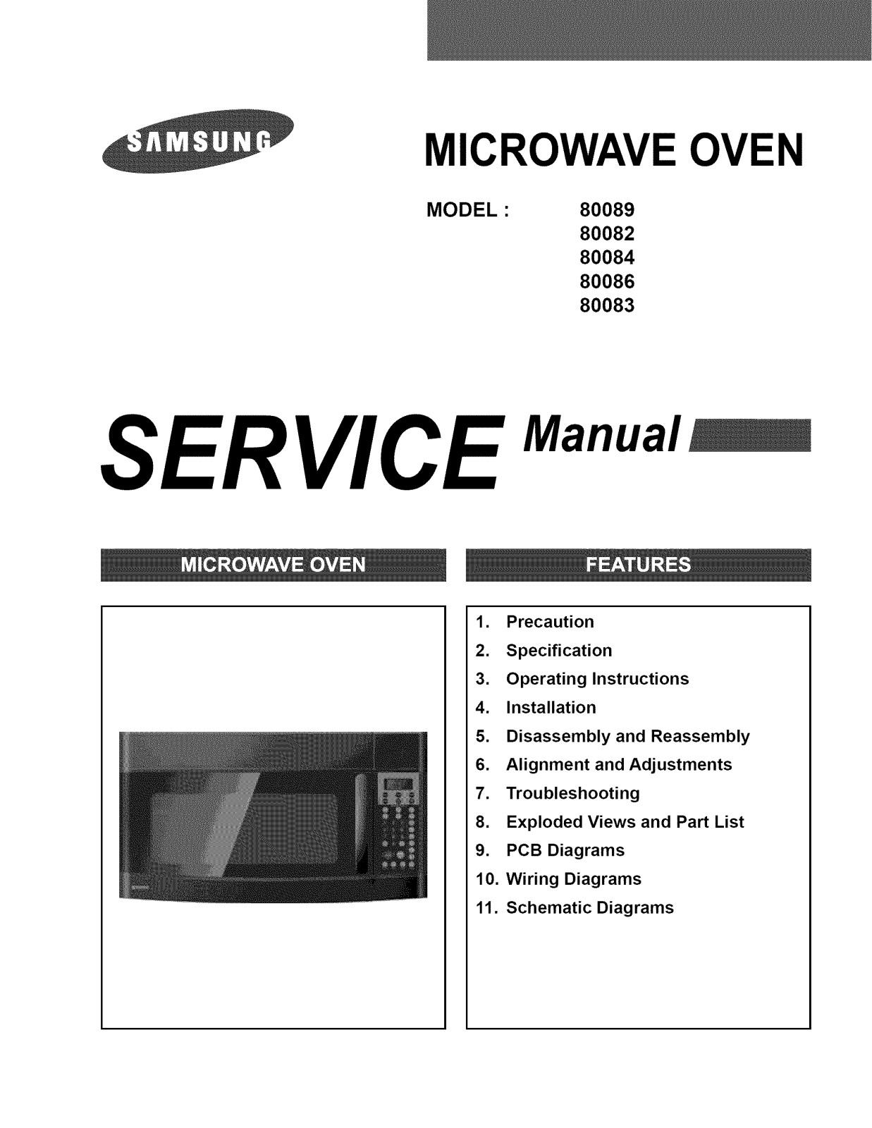 Samsung 80089, 80082, 80083, 80084, 80086 User Manual